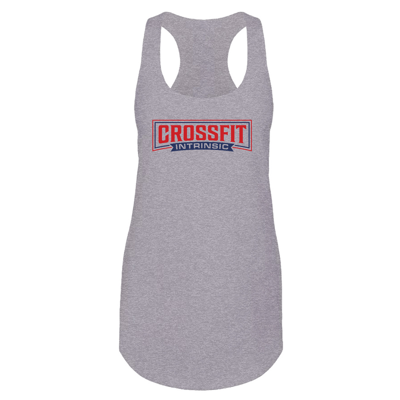 Womens 2X-Large Heather Gray Tank Top (Front Print Only)