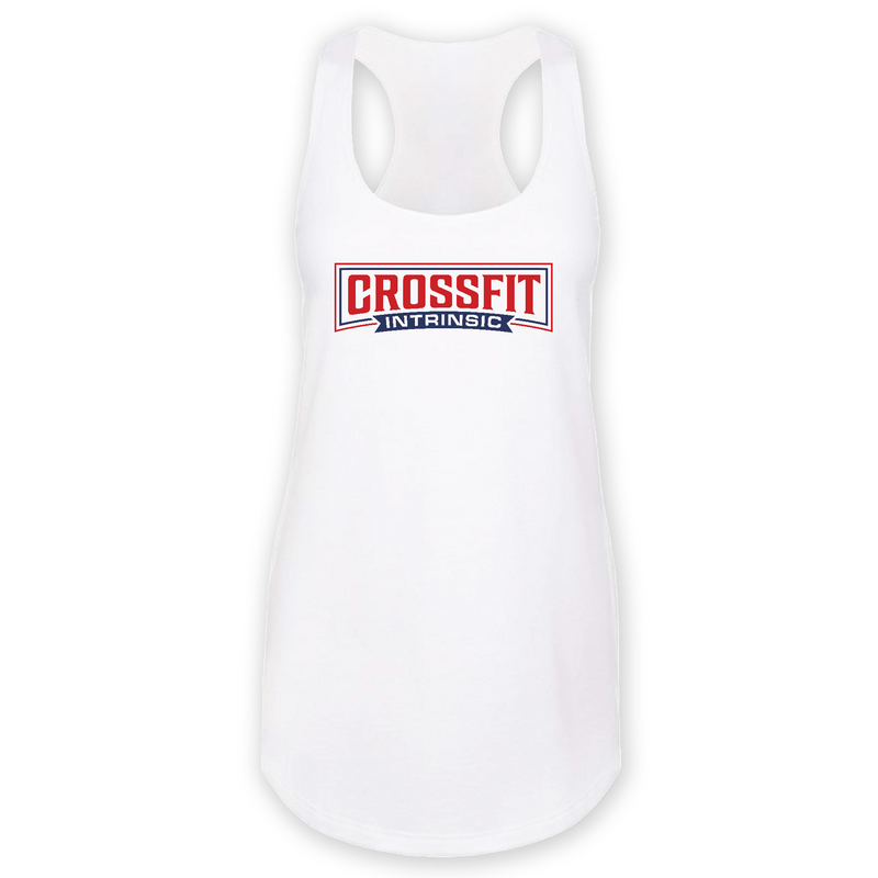 Womens 2X-Large White Tank Top (Front Print Only)