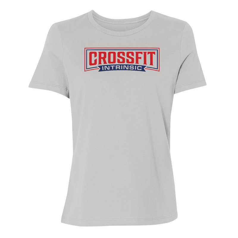 Womens 2X-Large Solid Athletic Grey T-Shirt