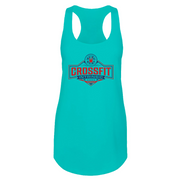 Womens 2X-Large Tahiti Blue Tank Top (Front Print Only)