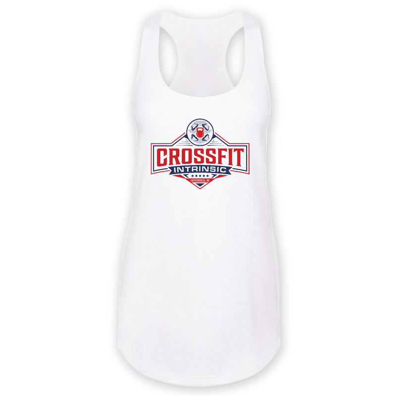 Womens 2X-Large White Tank Top (Front Print Only)