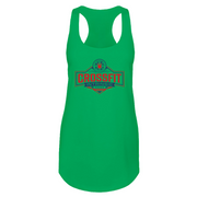 Womens 2X-Large Kelly Green Tank Top (Front Print Only)