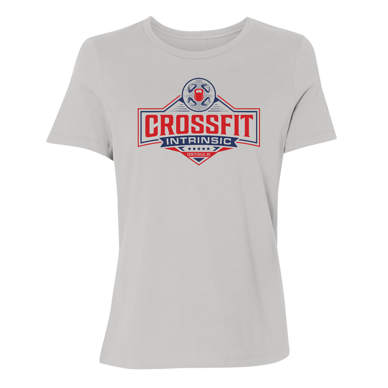 Womens 2X-Large Solid Athletic Grey T-Shirt