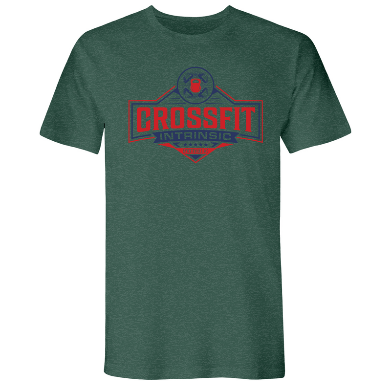 Mens 2X-Large Heather Forest Green T-Shirt