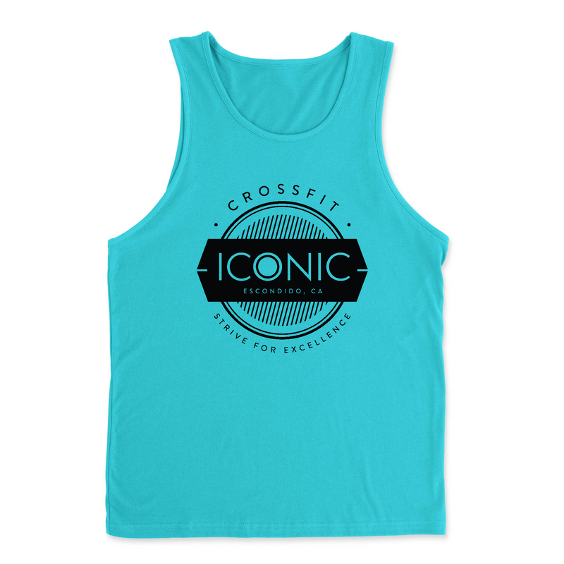 Mens 2X-Large TAHITI_BLUE Tank Top