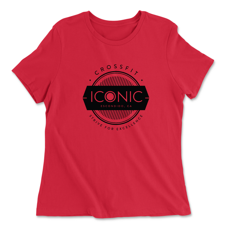 Womens 2X-Large RED Relaxed Jersey T-Shirt