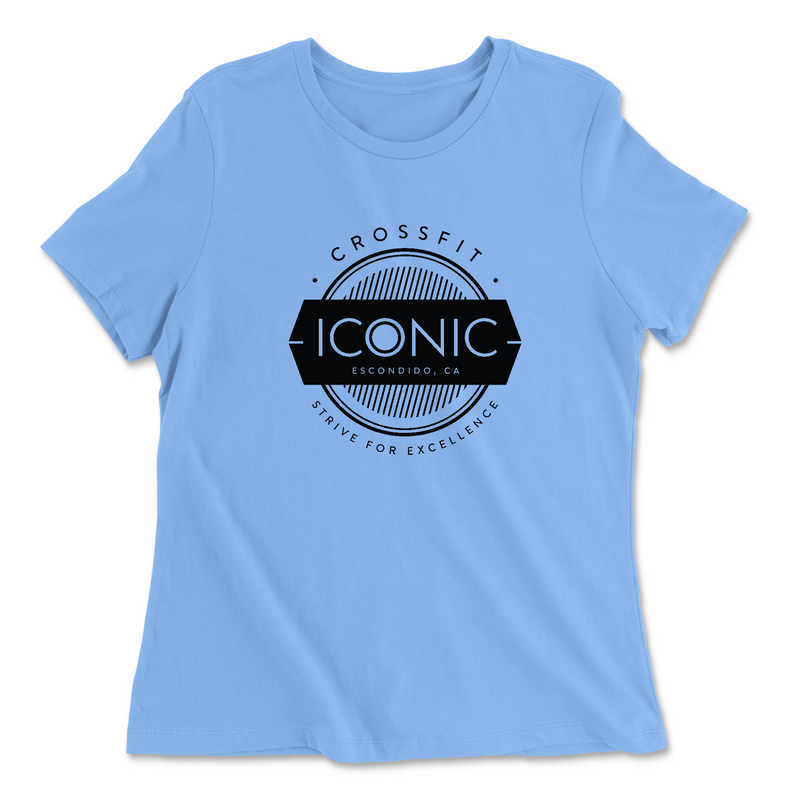 Womens 2X-Large CAROLINA_BLUE Relaxed Jersey T-Shirt