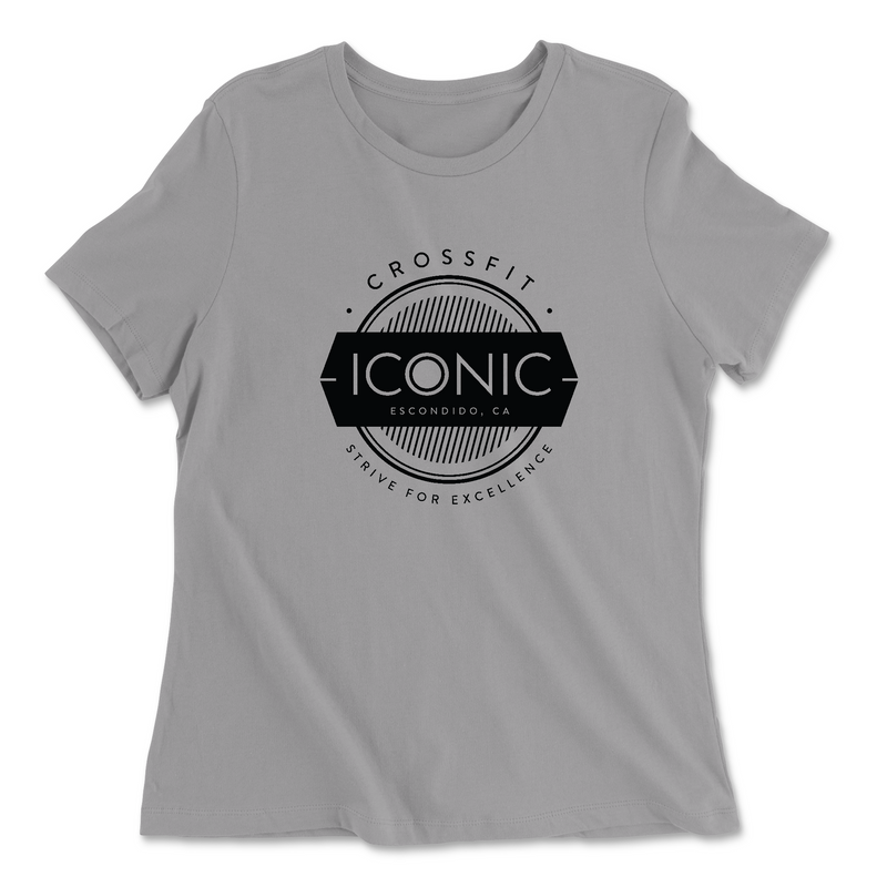 Womens 2X-Large SOLID_ATHLETIC_GREY Relaxed Jersey T-Shirt