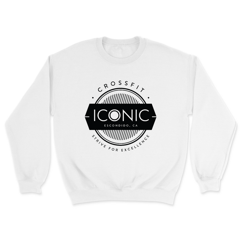 Mens 2X-Large WHITE Midweight Sweatshirt