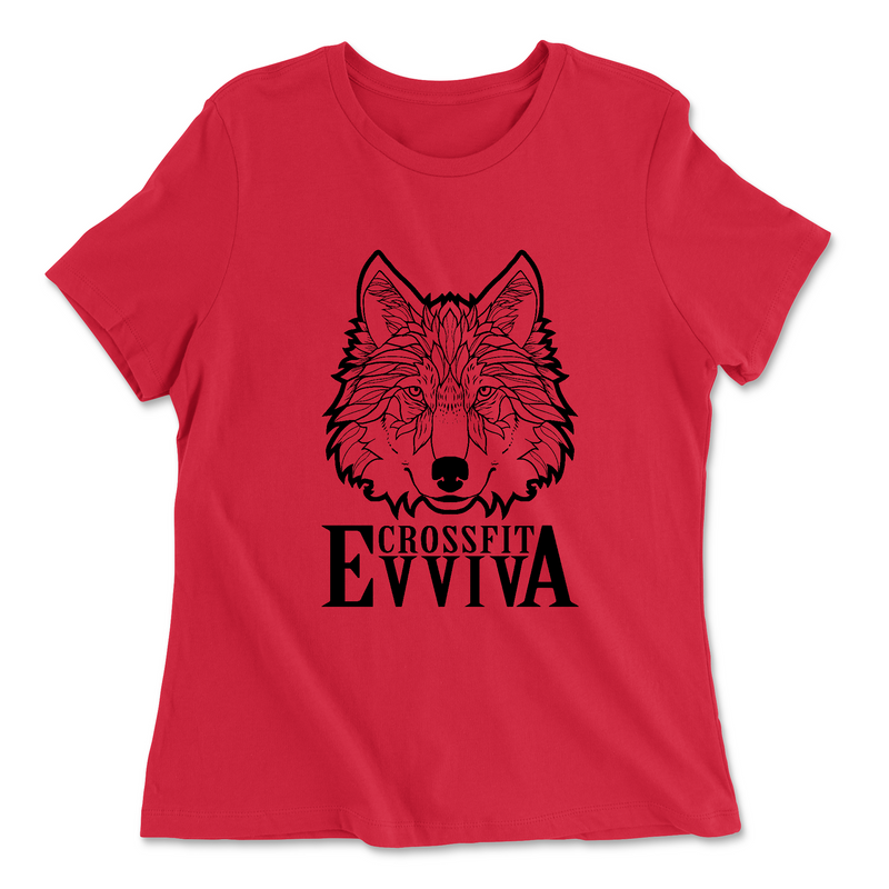 Womens 2X-Large RED Relaxed Jersey T-Shirt