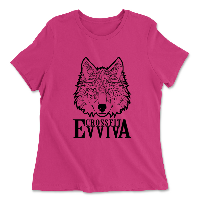 Womens 2X-Large BERRY Relaxed Jersey T-Shirt