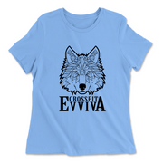 Womens 2X-Large CAROLINA_BLUE Relaxed Jersey T-Shirt