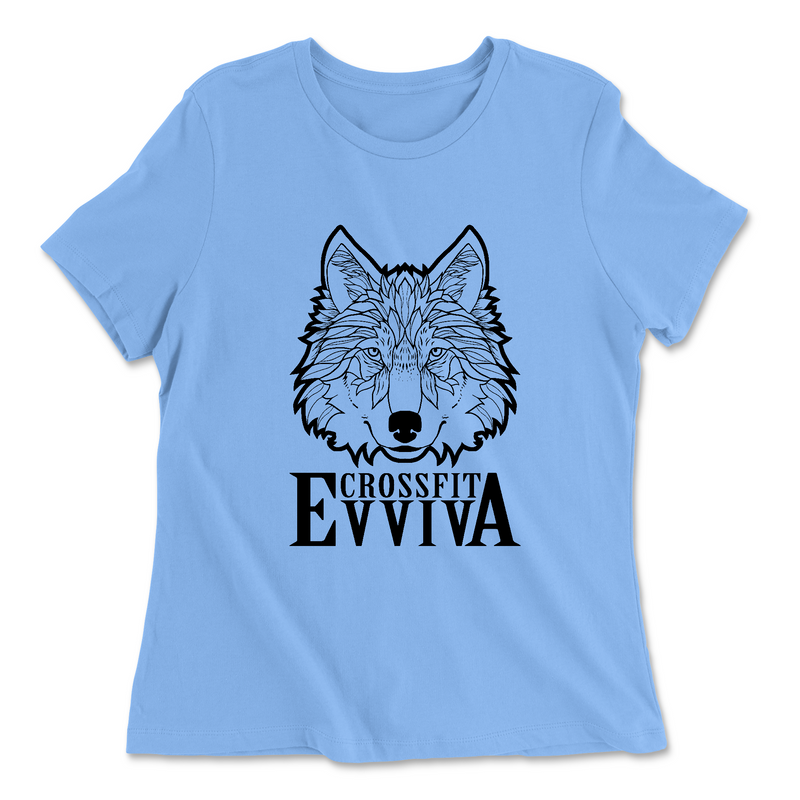 Womens 2X-Large CAROLINA_BLUE Relaxed Jersey T-Shirt