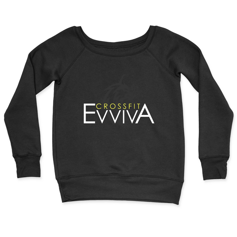 Womens 2X-Large BLACK CrewNeck