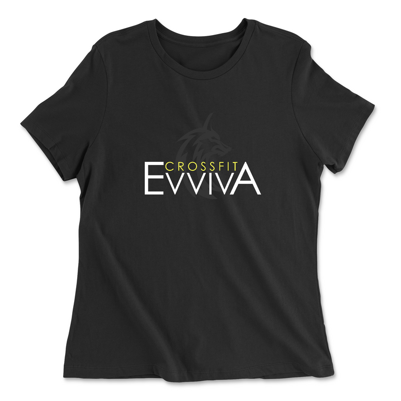 Womens 2X-Large BLACK Relaxed Jersey T-Shirt
