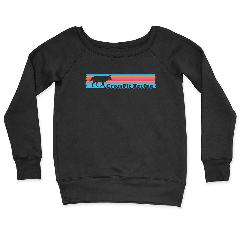 Womens 2X-Large BLACK CrewNeck