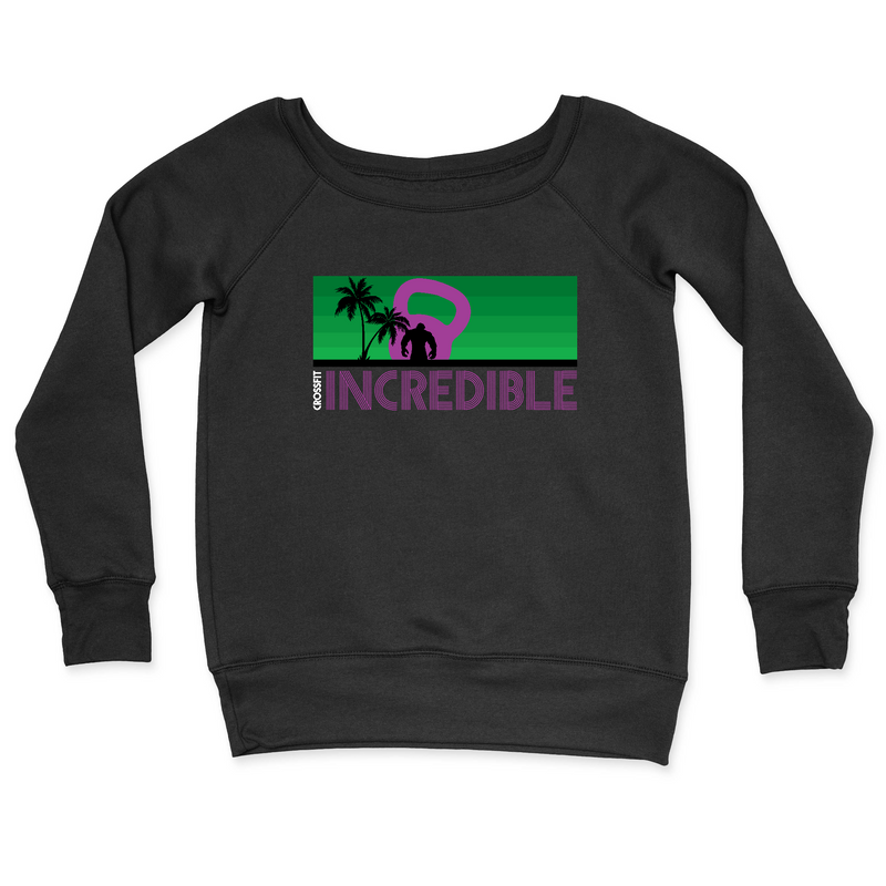 CrossFit Incredible Green Purple Womens - CrewNeck