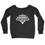 Womens 2X-Large BLACK CrewNeck