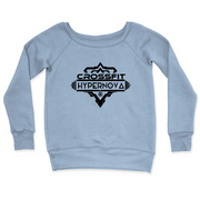Womens 2X-Large MISTY_BLUE CrewNeck