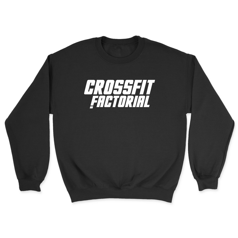 CrossFit Factorial One Color White Mens - Midweight Sweatshirt