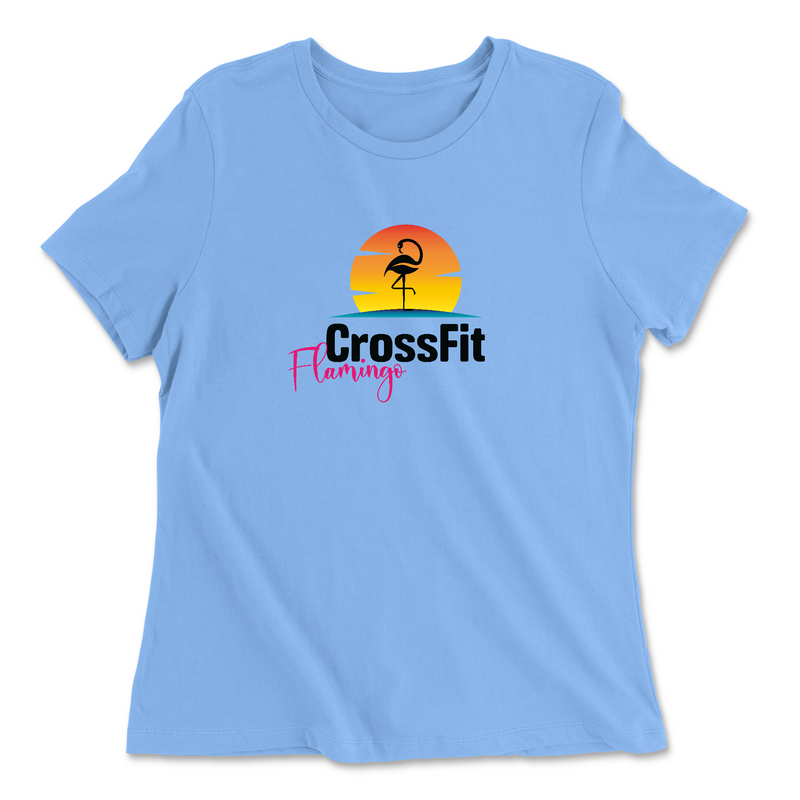 Womens 2X-Large CAROLINA_BLUE Relaxed Jersey T-Shirt