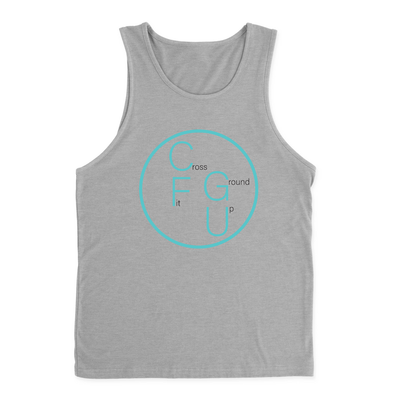 CrossFit Ground Up Circle (Blue) Mens - Tank Top