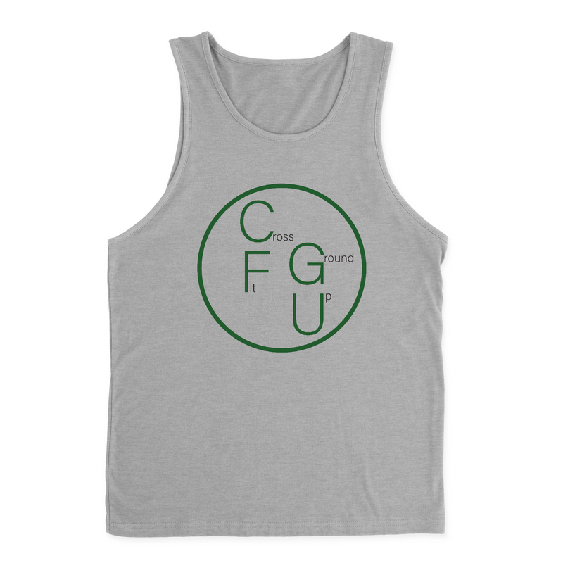 CrossFit Ground Up Circle (Green) Mens - Tank Top