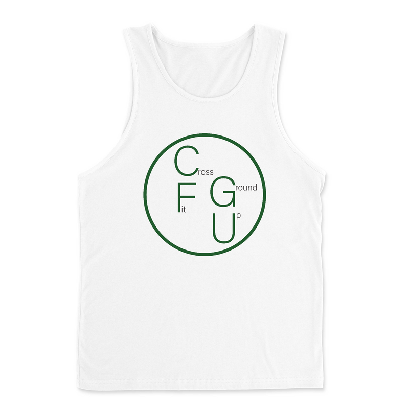 CrossFit Ground Up Circle (Green) Mens - Tank Top