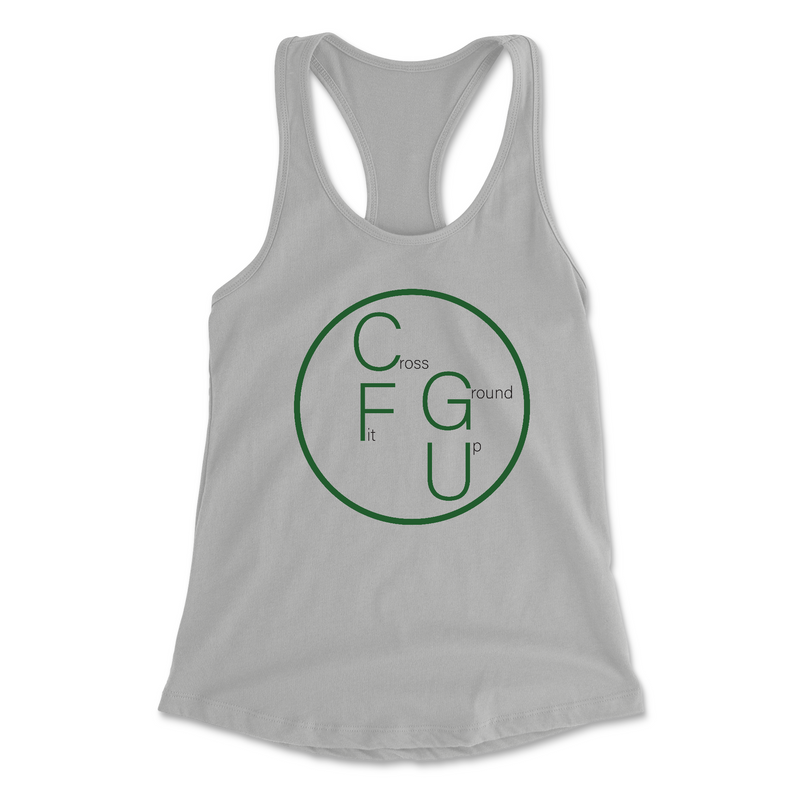 CrossFit Ground Up Circle (Green) Womens - Tank Top