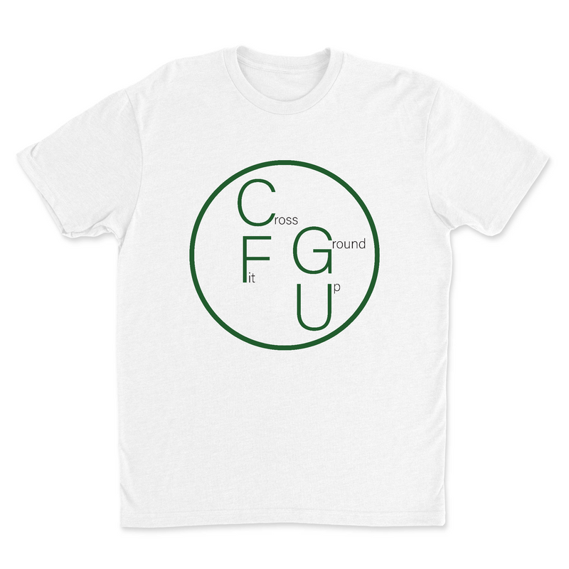 CrossFit Ground Up Circle (Green) Mens - T-Shirt