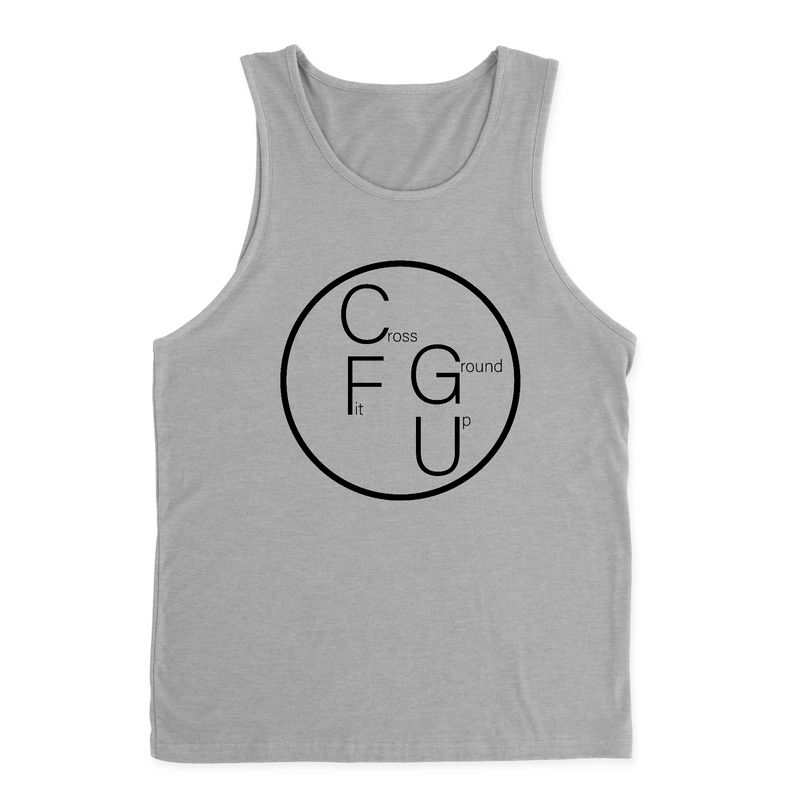 CrossFit Ground Up Circle (Black) Mens - Tank Top