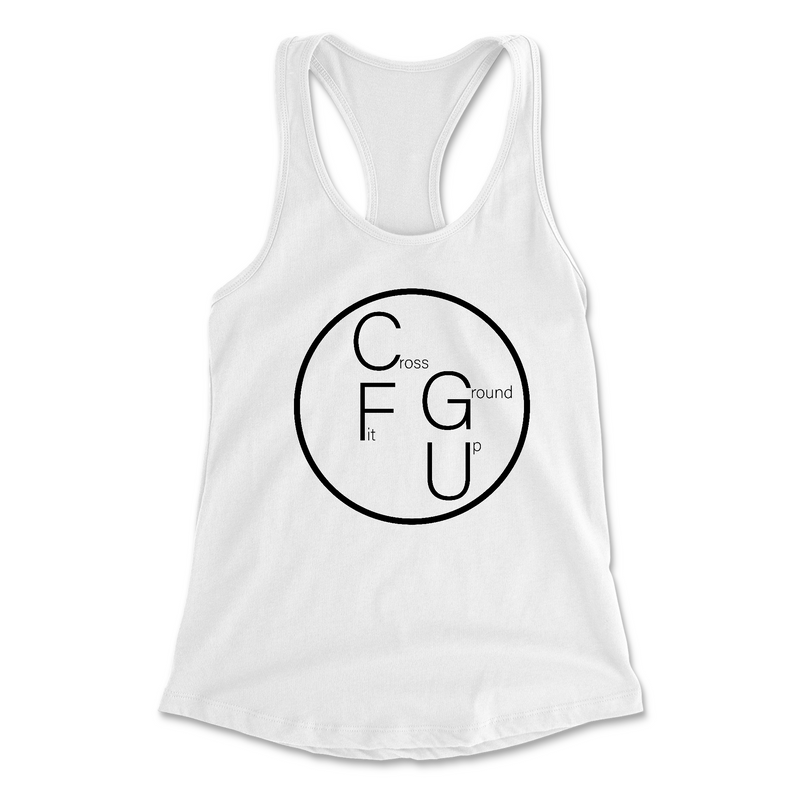 CrossFit Ground Up Circle (Black) Womens - Tank Top