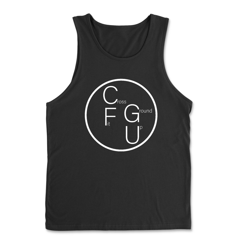 CrossFit Ground Up Circle (White) Mens - Tank Top