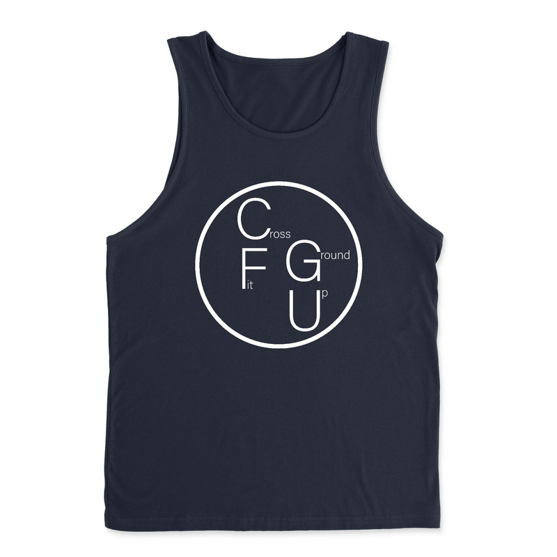 CrossFit Ground Up Circle (White) Mens - Tank Top