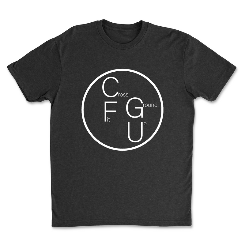 CrossFit Ground Up Circle (White) Mens - T-Shirt