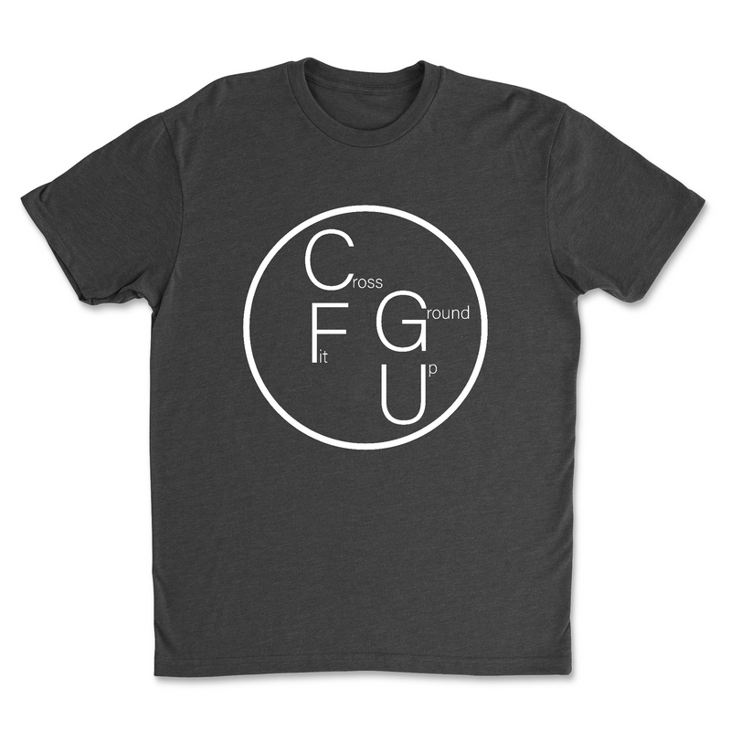 CrossFit Ground Up Circle (White) Mens - T-Shirt