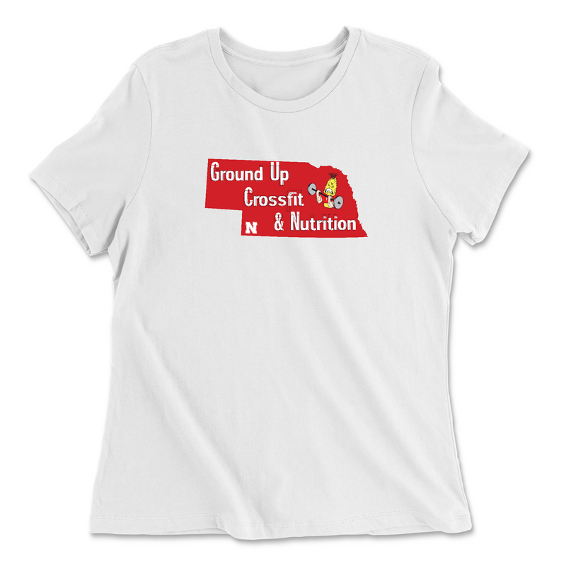 CrossFit Ground Up Nebraska (Corn) Womens - Relaxed Jersey T-Shirt