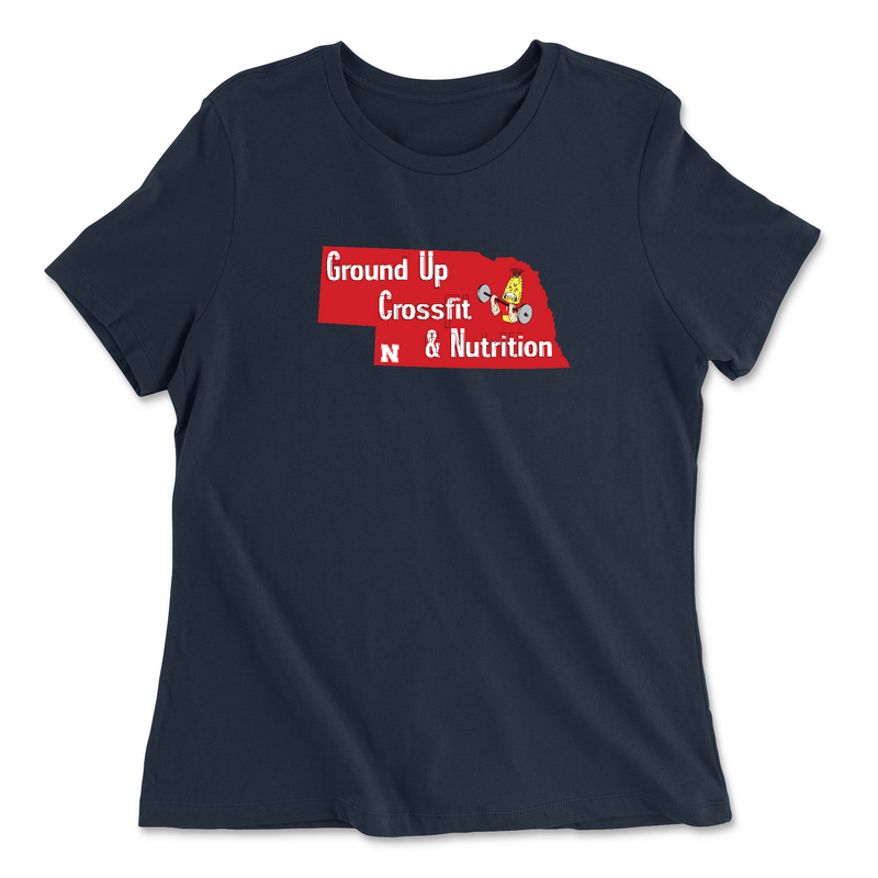 CrossFit Ground Up Nebraska (Corn) Womens - Relaxed Jersey T-Shirt