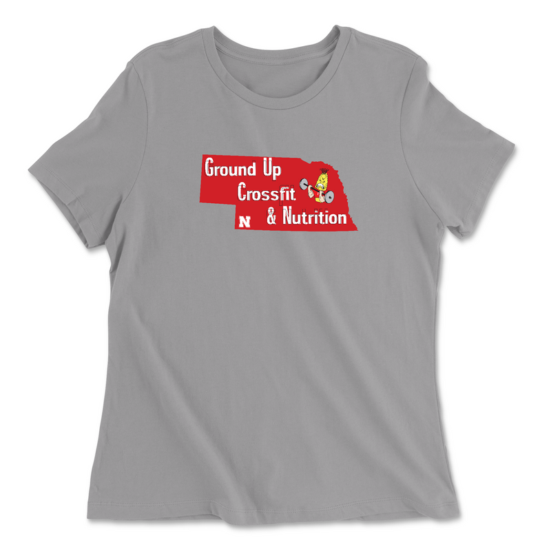 CrossFit Ground Up Nebraska (Corn) Womens - Relaxed Jersey T-Shirt