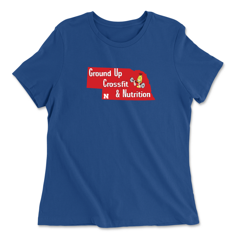 CrossFit Ground Up Nebraska (Corn) Womens - Relaxed Jersey T-Shirt