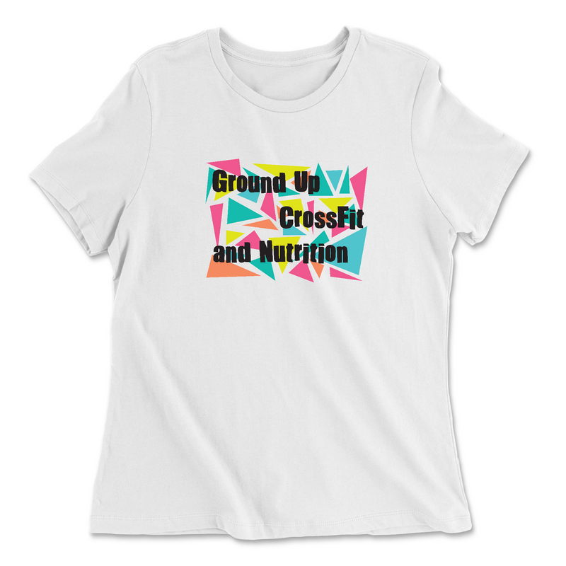 CrossFit Ground Up Triangles Womens - Relaxed Jersey T-Shirt