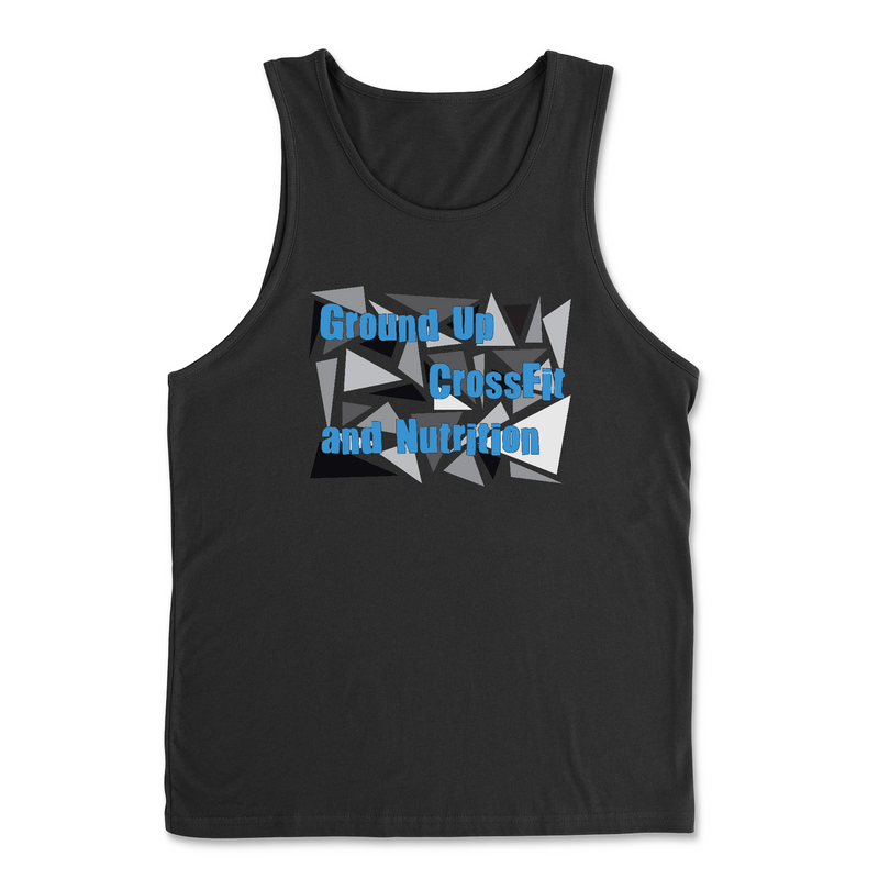 CrossFit Ground Up Triangles (Blue) Mens - Tank Top