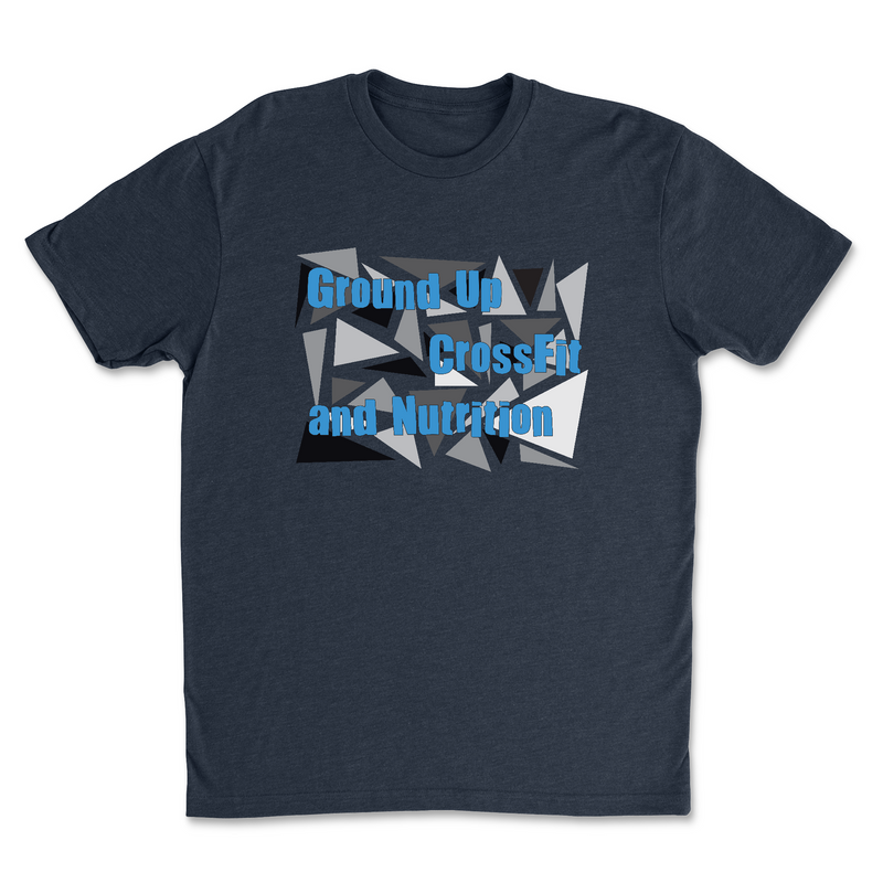 CrossFit Ground Up Triangles (Blue) Mens - T-Shirt