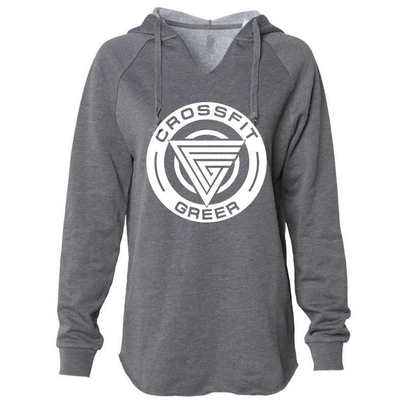 CrossFit Greer Round (White) Womens - Hoodie