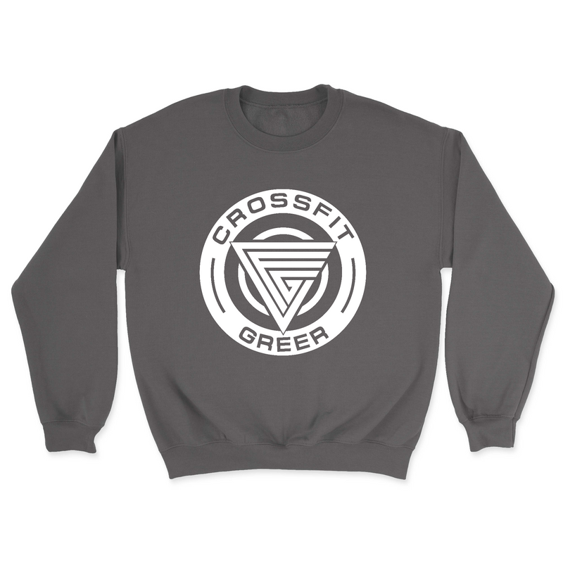 CrossFit Greer Round (White) Mens - Midweight Sweatshirt