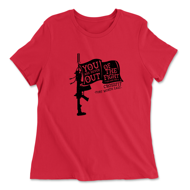 Womens 2X-Large RED Relaxed Jersey T-Shirt