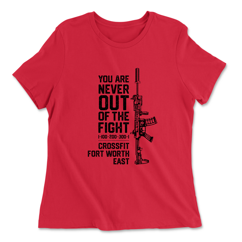 Womens 2X-Large RED Relaxed Jersey T-Shirt