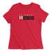 Womens 2X-Large RED Relaxed Jersey T-Shirt