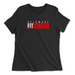 Womens 2X-Large BLACK Relaxed Jersey T-Shirt