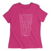 Womens 2X-Large BERRY Relaxed Jersey T-Shirt